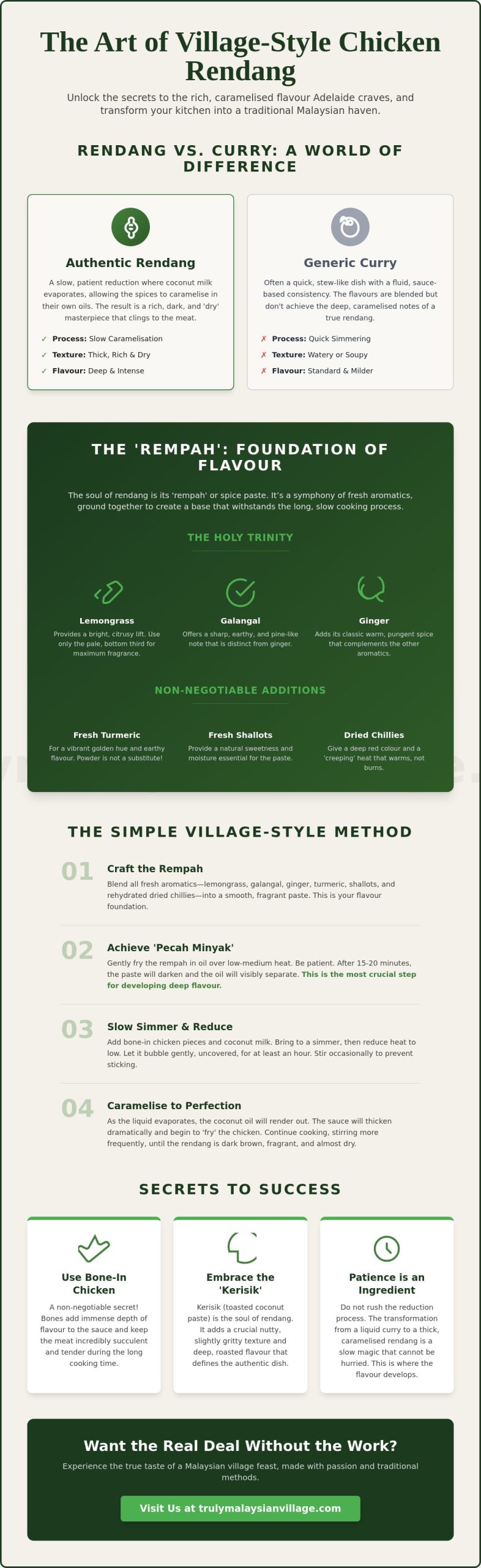How to Create the Best Chicken Rendang Adelaide Foodies Love: A Village-Style Guide