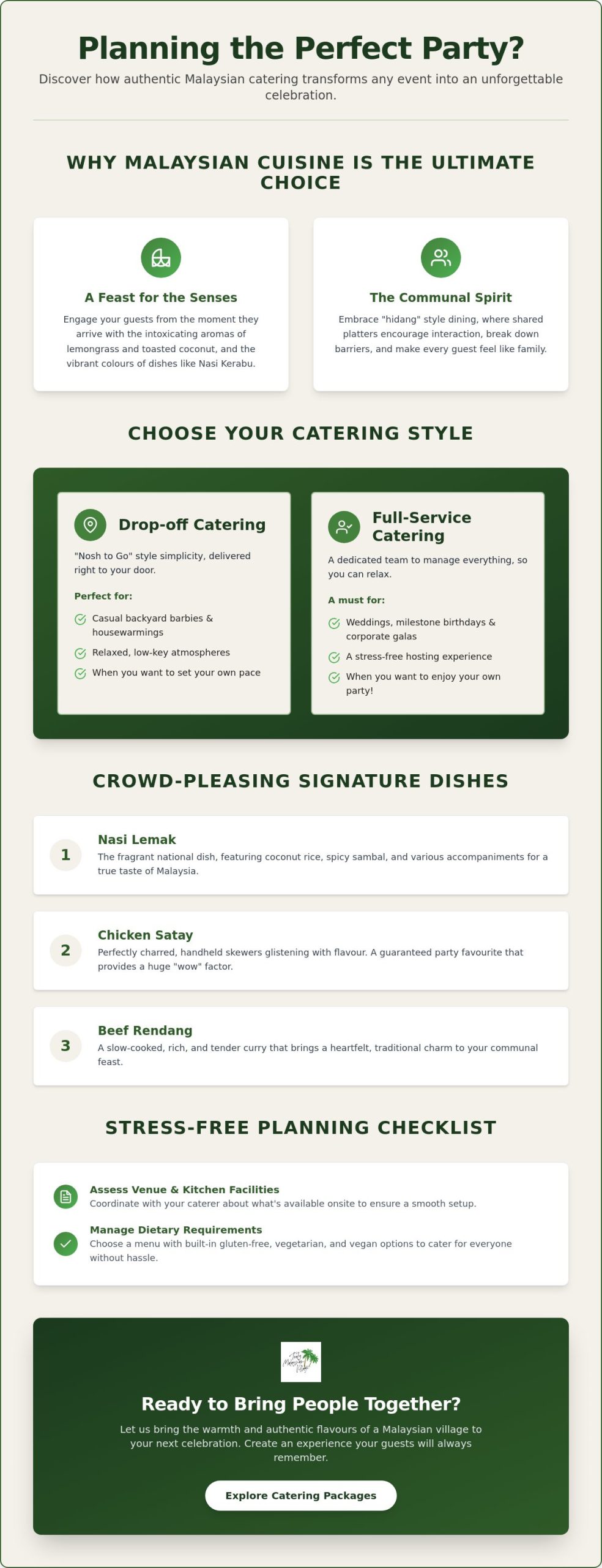 Event Catering Services for Parties: Your Guide to an Authentic Malaysian Feast