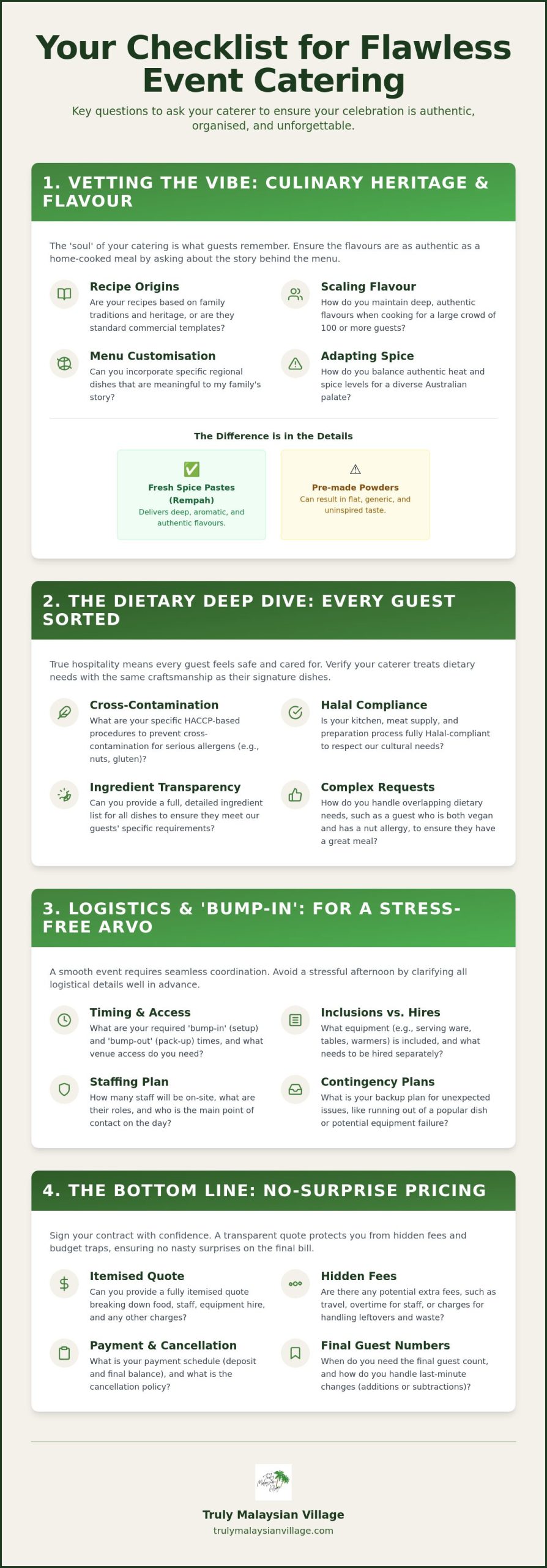 The Ultimate Checklist: 25 Essential Questions to Ask Your Caterer in 2026