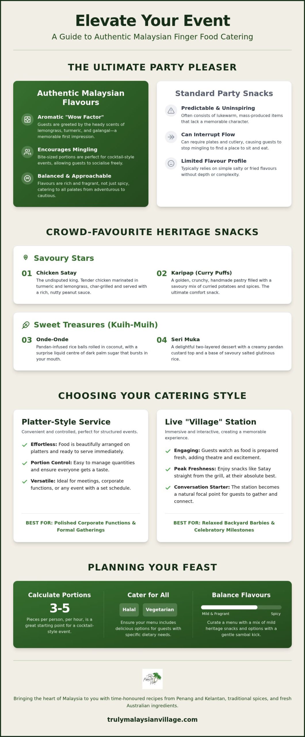 Easy Party Finger Food: Authentic Malaysian Catering