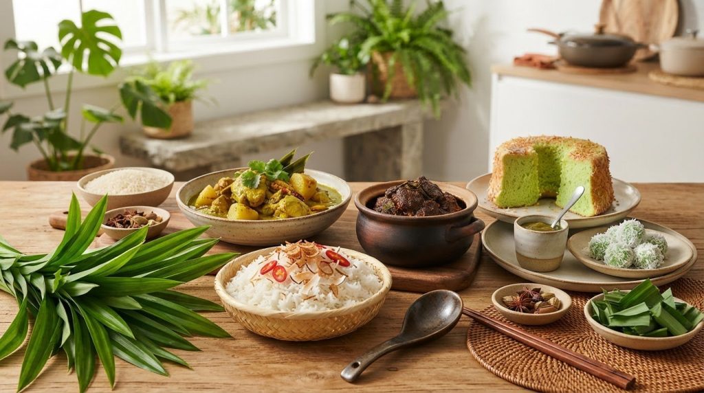 Pandan Taste and Uses in Rice, Curries, Desserts and Cakes